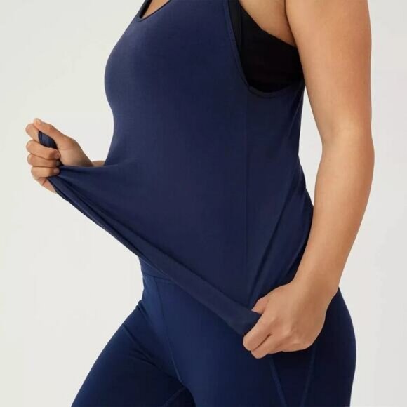 NWT ALLBIRDS Natural Flow Studio Tank In True Navy Size Small - Picture 2 of 9